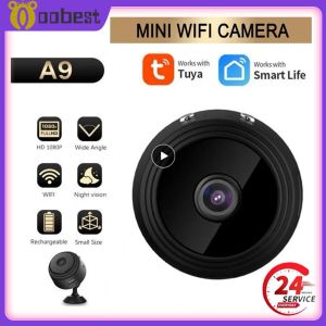 Kameras A9 WiFi Mini Kamera HD 1080p Wireless Video Recorder Voice Recorder Security Monitoring Camera Smart Home für Säuglinge und Haustiere