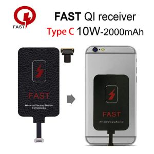 Зарядные устройства 10W Qi беспроводной зарядки для iPhone Micro USB Тип C Универсальный адаптер быстрого беспроводного зарядного устройства для Samsung Huawei Xiaomi