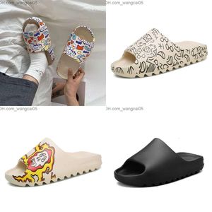 2022 Weh Brand Slides Men Slippers Slippers Indoor House Slippers Graffiti Casual Shopping EVA Quality Cartoon Shoes T240110