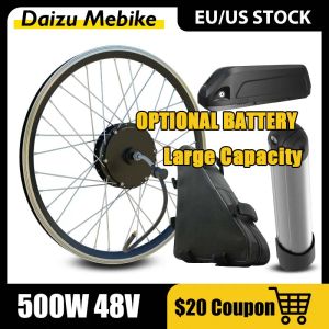 دراجة 36V48V 500W مجموعة ebike مجموعة اختيارية 10AH26AH بطارية العجلة الدراجة الكهربائية 20''24''26''27.5'700C E KIT