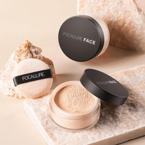 Focallure Face Loose Powder Watertproof delikat Uppfriskande hudfinish Oljekontroll långvarig mineralpulver ansikte Makeup TSLM1 240409