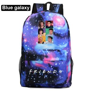 BASS Central Perk Coffee Friends Backpack TV per ragazzi ragazzi Adolescenti Travel Kids Children Rucksack Borse per bambini Mochila Galaxia