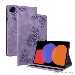 Tablet PC Cases Bags Case For Pad 6 Pro Cover Butterfly Imprinted Soft Silicon Back Funda For Mi Pad 6 Mi Pad 6 Pro 11 inch Tablet Case
