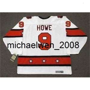 Kob Weng GORDIE HOWE 1980 Wales CCM Vintage All Star Custom Any Name&No. Hockey Personalized Jerseys