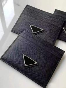 Designer korthållare plånbokskorthållare handväska lyx varumärke casual affär plånböcker mynt pursar väska kvinnor män äkta läder svart med originallåda
