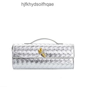 Väskor kapacitet underarm läder crossbody long lady clutch högklassig Andiamo Versatile Purse Women Large Bottegs Diamond Weave Venets Bag N195