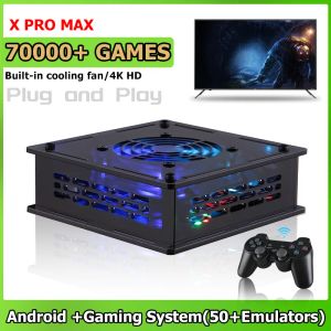 Konsoler Super Console X Pro Max Retro Mini Video Game Console S905X Dual System Buildin 70000+Classic Games 50+Emulators for PSP/PS1/DC