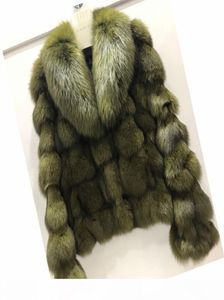 ETHEL ANDERSON Luxury Genuine Real JacketsCoats With Collar For Ladies Short Fox Outerwear In Fur Garments T2001045128626