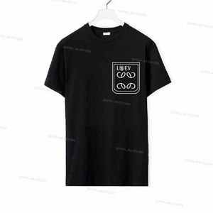 loewve man shirt mens t shirts for men nisex summer mens loose tee print with letter print short sleeve oversized luxury streetwear tee shirts man Tshirt des hommes