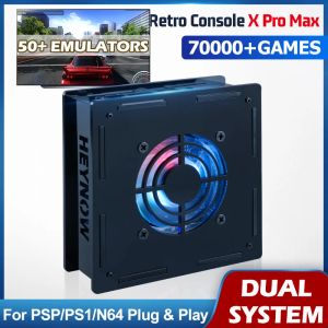 コンソールTsingo Super Console X Pro Max 4K HD TVビデオゲームコンソールデュアルシステムS905X CPU 70000+ゲーム50+マメ/アーケード/DCのエミュレーター