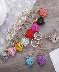 Hollow Heart Keychains Fashion Charm Cute Purse Bag Pendant Car Keyring Chain Ornaments Gift Whole4379319