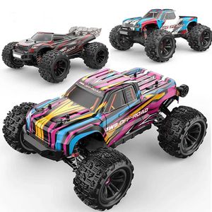 Samochód elektryczny/RC RC MJX Hyper GO 16210 Bezszczotek szybki 4x4 Remot Control Off-Road Big Wheel Truck RC dla dorosłych Monster Truck T240422