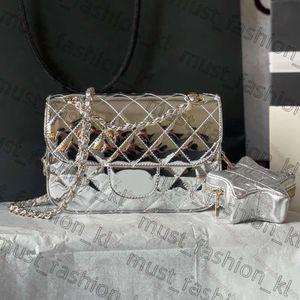 Цепочка мешка на плечах Chanells обувь дизайнерская сумка женщина серебряная патентная кожаная кожа мешков с мешками для поперечного кузова сумки для кошелька роскошная сумка дизайнер.