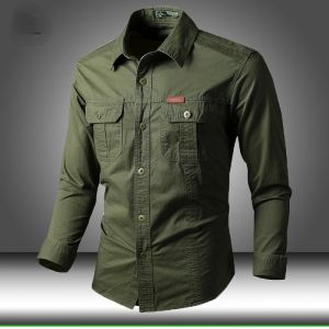 Magliette m65 uomini esercito tattico edc soldato combattimento militare camicia a maniche lunghe camicia da uomo slim fit tactical shirt top traspiranti