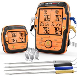 ThermoPro TP27C 4 Probes Digital Kitchen Cooking Thermometer For Meat Backlight BBQ Grilling Oven Meat Thermometer 240423