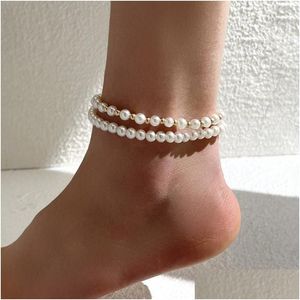 Cadlette Sweet Imitation Chain Pearl for Women Fashion Trendy Bracciale Braccia Body Accessori per la consegna Dhxdg Dhxdg