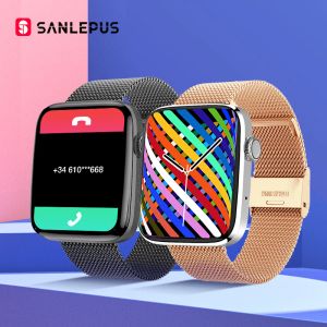 Смотреть Sanlepus 1,8 -дюймовый HD Screen Smart Watch 2022 Мужчины Женщины Smart Wwatch GPS Траектория Bluetooth Call для Android Apple Xiaomi Huawei