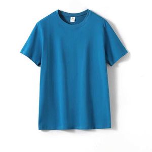 تي شيرت المرأة MRMT 2024 العلامة التجارية الجديدة Mens T Shirt 180g GSM Cotton للذكور ألوان الصلبة جولة الرقبة الرجال تي شيرت قصيرة الأكمام أسفل الرجل T Shirt 240423