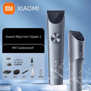 Clippers 2023 NOWOŚĆ Xiaomi Mijia Hair Clipper 2 Professional IPX7 Waterproof Hair Trimmer for Men Hair Machine Electric Electric Shaver Home