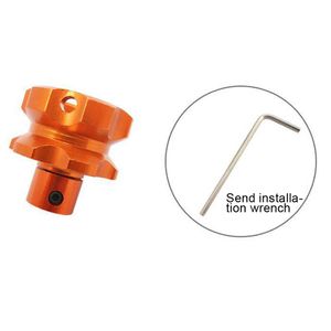 1pc in lega di alluminio arancione in lega universale cnc auto motociclista tosta titanio titanio bruciate esagoncy bit punta di decorazioni automatiche