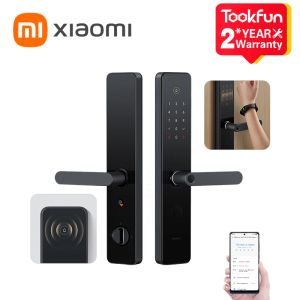 Controle Xiaomi Smart Door Lock E20 Versão Wi -Fi Home Impressão Formulada Bloqueio de Senha Bloqueio Antitheft Door da porta Smart Electronic Lock App App