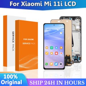 Ekrany w 100% testowane dla Xiaomi Mi 11i LCD wyświetlacza ekran dotykowy z zamiennikiem zespołu digitizer