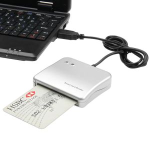Läsare Easy Comm USB Smart Card Reader IC/ ID -kortläsare Högkvalitativ dropshipping PC/ SC Smart Card Reader för Windows Linux OS