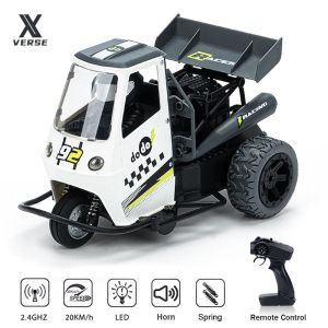 Cars RC Three Wheels Motorcycle z lekkim sprayem 2.4G pilot samochodowy samochod