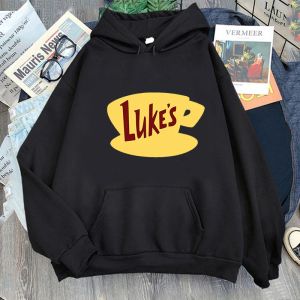 POLOS GILMORE GIRLS HODEIS UNISEX 패션 스웨트 셔츠 Gilmore Hoodie 스타 중공 Luke 's Diner Jumper Lorelai Rory Crewneck Long Sleeve