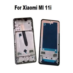 Frames neu für Xiaomi Mi 11i Mittelrahmen Front Lünette Gehäuse Gehäuse zurück MID -Plattenmodelle LCD -Stützhalter Mi11i M2012K11G