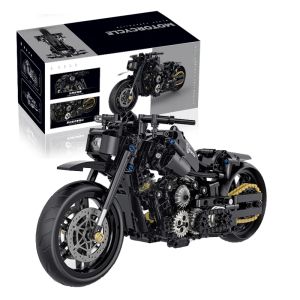 Блоки 586 шт. Классический мотоцикл мотоцикл модель модельные блоки Moto Road Racer Bricks Рождественские подарки игрушки для Kid Boy