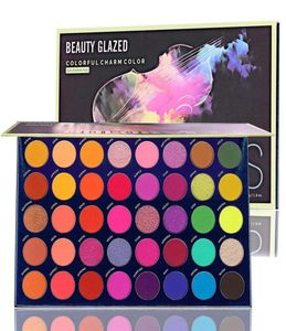 Makeup Eyeshadow Palette Beauty Glazed Eye Shadow 40 Färger Färgvibber Matt Shimmer Naken neutral hög pigmenterad blandningsbar pallet9554583