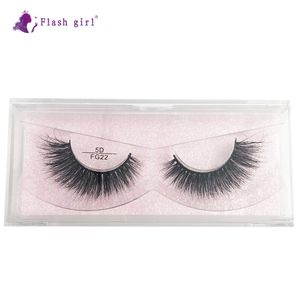 Wholesale 1 pair Top Quality Faux Silk 5D effect 100% real Mink Natural Thick Fake Eyelashes handmade Lashes Makeup Extension