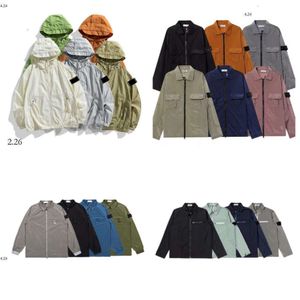 Designer Jacket Men's Jacket Brand Jacket Spring/Summer Lightweight Long Sleeved Trench Coat Waterproof And Sun Proof Raincoat Size: M-2Xl Stones Islandes 446