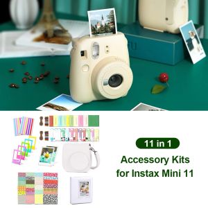 カメラカメラアクセサリーキットケースアルバムフォトフレームステッカーFujifilm Instax Mini 11のショルダーバッグプロテクターカバーカバーカバーケース