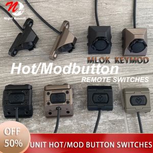 Światła taktyczne Airsoft Unit Modbutton Hot Button Presote Switch MLOK Keymod dla Surefir M300 M600 DBALA2 PEQ15 20 mm Rail