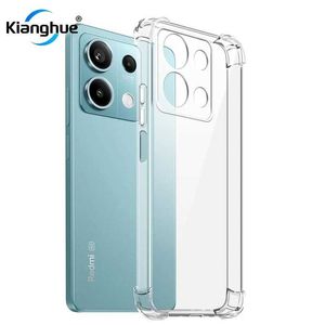 Cell Phone Cases Shockproof Silicone Case For mi Redmi Note 13 12 12S 12T 11 11T 11S 10 10S Pro Plus Pro+ 4G 5G Clear Soft Ultra Thin Shell 240423