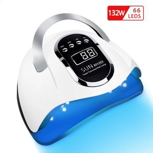 UV LED Nail Lamp Dryer 57 LEDs Quick Drying Gel Polish Manicure Pedicure Professional Salon 240415