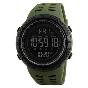 손목 시계 패션 야외 스포츠 시계 남자 다기능 시계 알람 시계 크로노 5bar 방수 디지털 시계 reloj hombre 240423