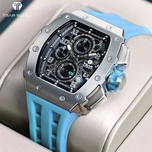 腕時計ティサル・ボンバ・メンズは豪華なファッション・トノー・トンノー・スパッチ・サファイア・ラミナス時計防水時計男性のための防水時計240423