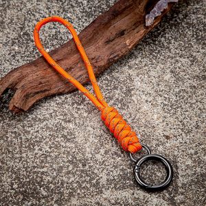 Keychains MKENDN 7-strand Paracords Rope Braided Keychain Outdoor Emergency Lanyards Tactical Survival Tool Backpack Anti-lost Key Ring