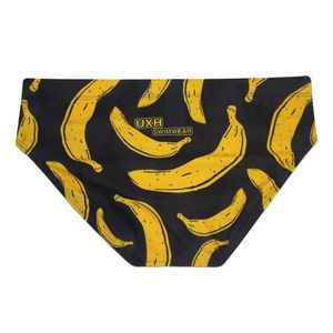 BV9E herrbadkläder herr banantryck roliga badkarmar het sexig konst trend simning stammar shorts strand surf baddräkt sunga cavada d240424