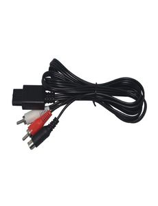 18m 6 pés de alta qualidade Cabo Svideo 3 RCA AV CORD CABE PARA N64 SNES GAMECUBE NGC DHL FedEx EMS Ship9857932