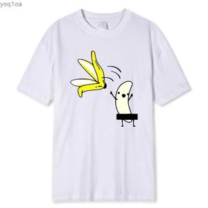 Erkek Tişörtler Muz Banana Papat Komik Baskı T-Shirt Yaz Mizah Şakası Hipster T-shirt Yumuşak Pamuklu Tişört Tişörtleri Streetwearl2404