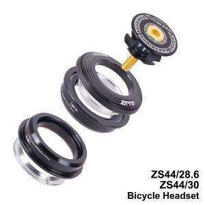 Earphones Bicycle Headset 44mm Cnc 1 1/8" 28.6mm Straight Tube Fork Internal Zs44 Semiintegrated Mtb Road Bike Headset Gift Cap