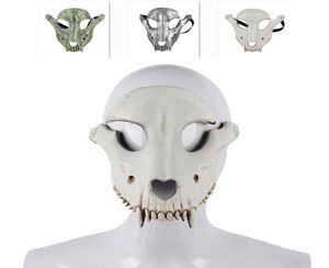 Maschera per la testa di pecora Halloween Sheep Skull Maschera Cosplay Mask Halloween Maschera horror per oggetti di scena di cosplay JK2010XB6675222