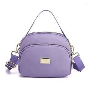 Bolsas de ombro uma bolsa mensageiro telefone celular nylon grande capacidade feminina na moda