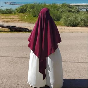 Шарфы Женщины Kaftan Hijabs Scarf Сплошная платца Abaya Headsparf Turban Headcover