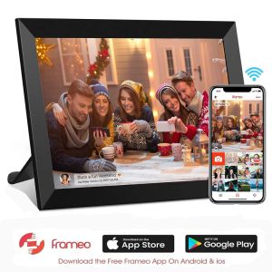 Frames FRAMEO 10.1 Inch Smart WiFi Digital Photo Frame 1280x800 IPS LCD Touch Screen Built in 32GB Memory Good Gift