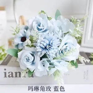 Decorative Flowers Wreaths Real Touch Silk Rose Peony Fake Artificial Bouquet Plants Flower Ball Mariage Home Garden Party Drop Delive Ot8D0